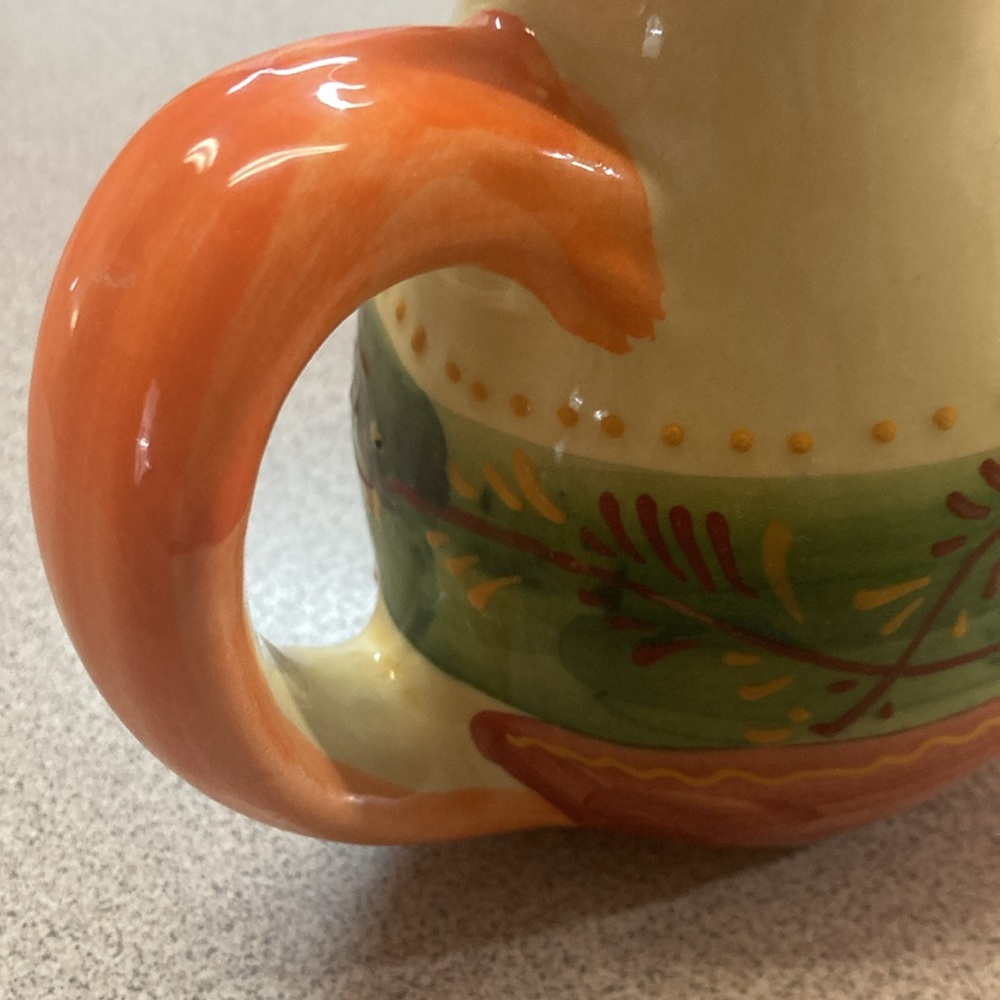 Colorful Ceramic Rooster Pitcher - Picture 6 of 6